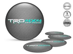 Toyota TRD Rim Stickers for Cars Domed Emblem Edition